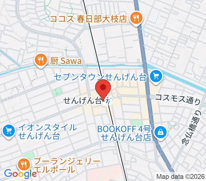 リトミックランドせんげん台教室の地図