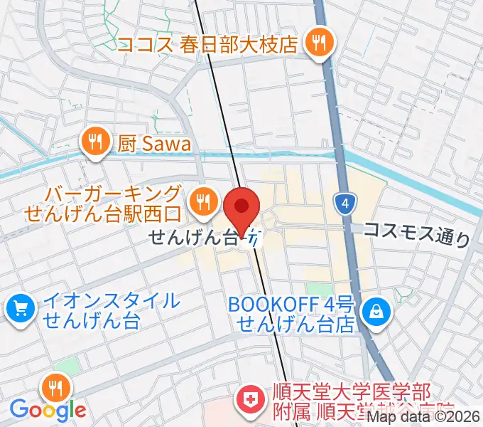 リトミックランドせんげん台教室の地図