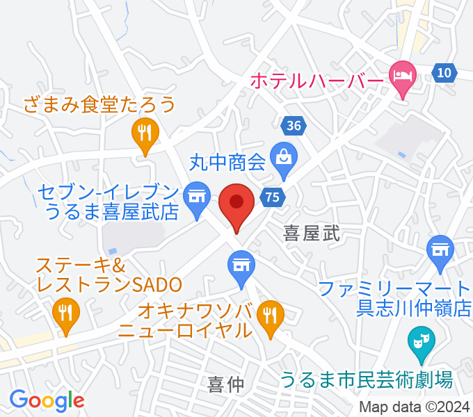 池武当新垣三線店の場所