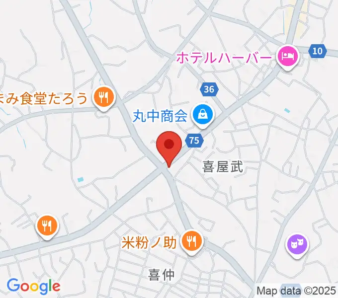 池武当新垣三線店の地図