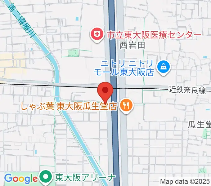 小阪楽器店 八戸ノ里店の地図