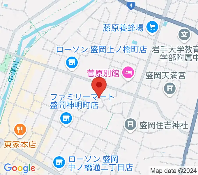 あみかピアノ・英語教室の地図