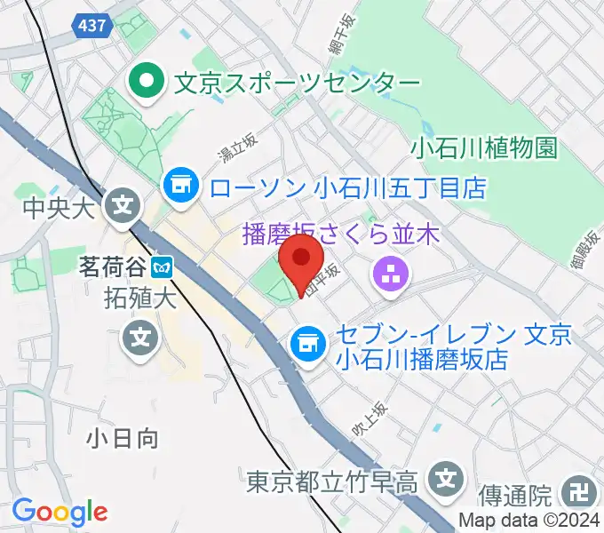 茗荷谷ピアノ・ソルフェージュ教室の地図