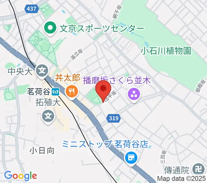 茗荷谷ピアノ・ソルフェージュ教室の地図