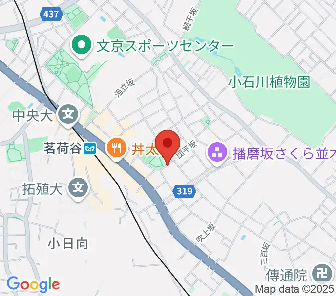 茗荷谷ピアノ・ソルフェージュ教室の地図