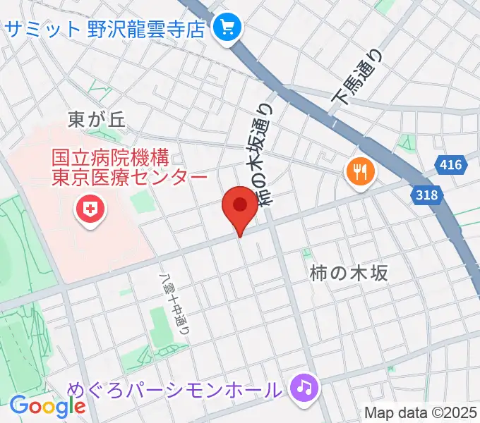 高橋明美 柿の木坂ピアノ教室の地図