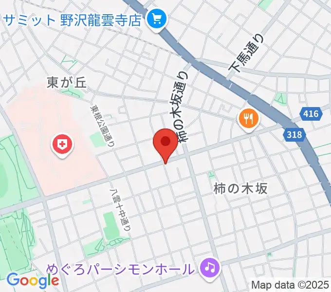 高橋明美 柿の木坂ピアノ教室の地図