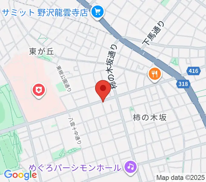 高橋明美 柿の木坂ピアノ教室の地図