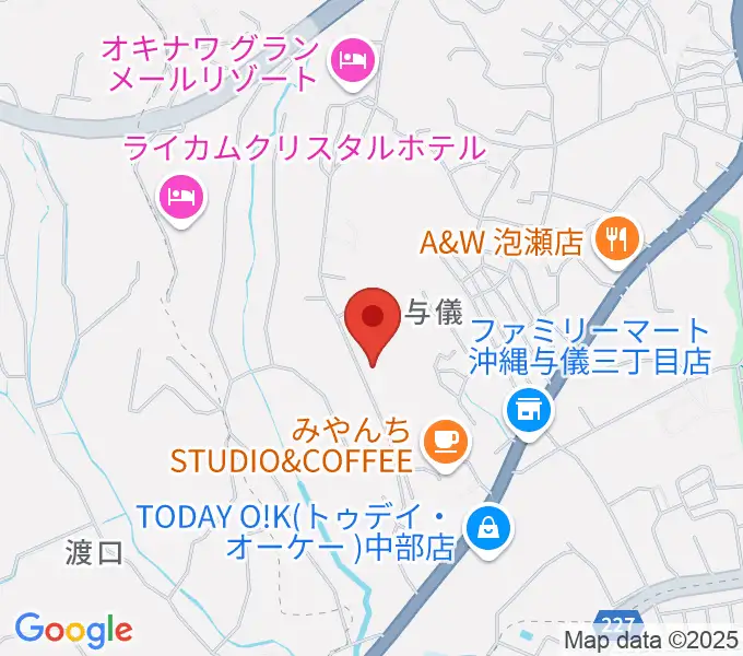 Kaasa Ukulele Studio(カーサウクレレスタジオ)の地図