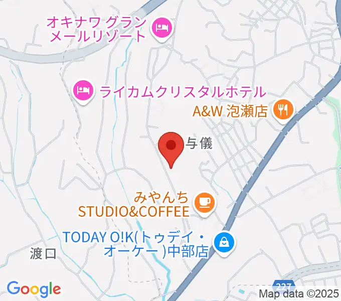 Kaasa Ukulele Studio(カーサウクレレスタジオ)の地図