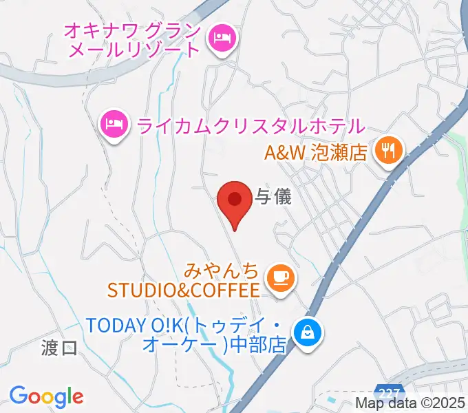 Kaasa Ukulele Studio(カーサウクレレスタジオ)の地図