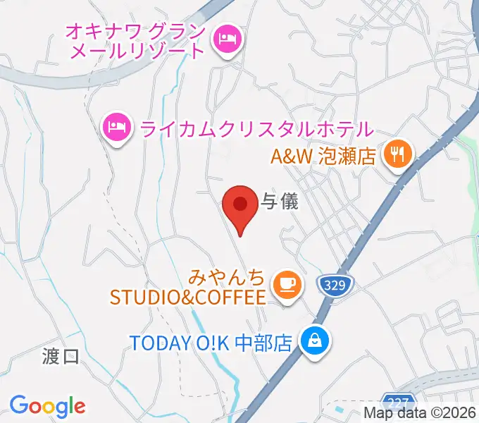 Kaasa Ukulele Studio(カーサウクレレスタジオ)の地図