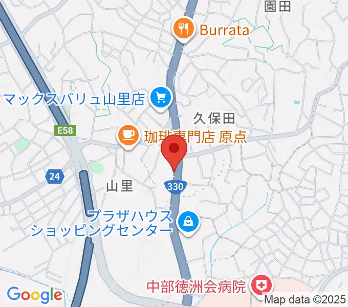 島ピアノセンターの地図