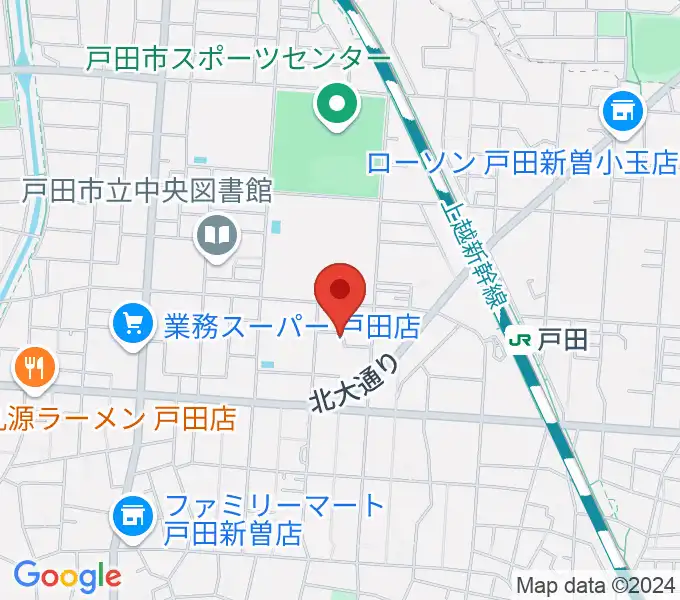 田村ピアノ教室の地図