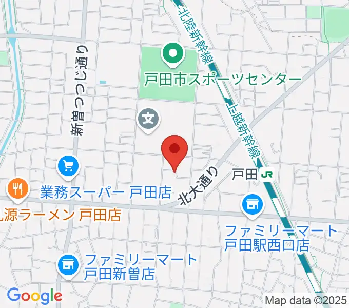 田村ピアノ教室の地図