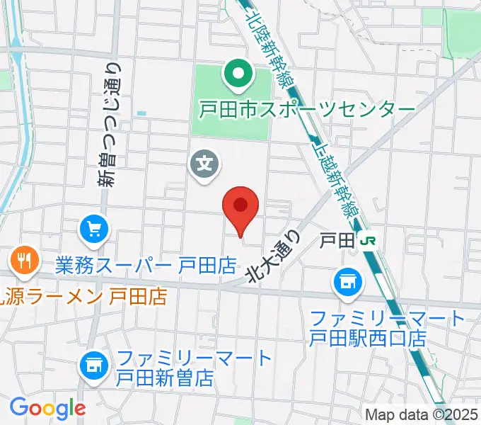 田村ピアノ教室の地図