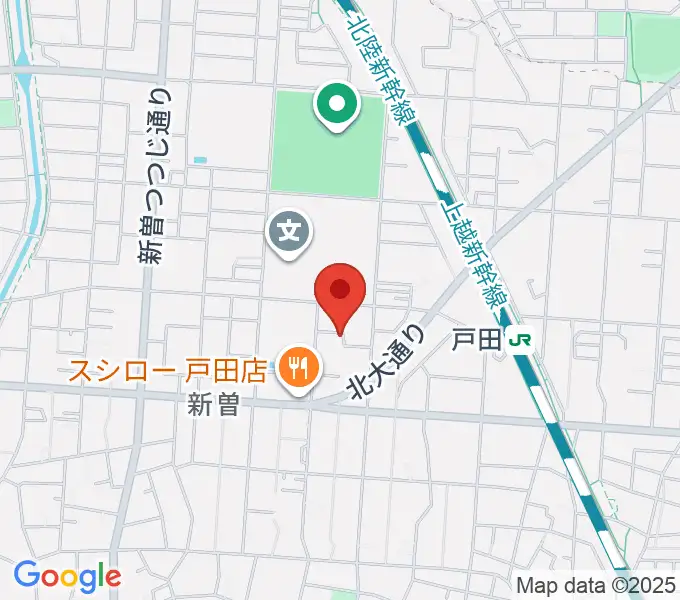 田村ピアノ教室の地図