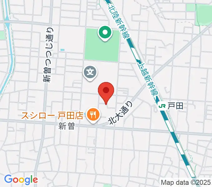 田村ピアノ教室の地図