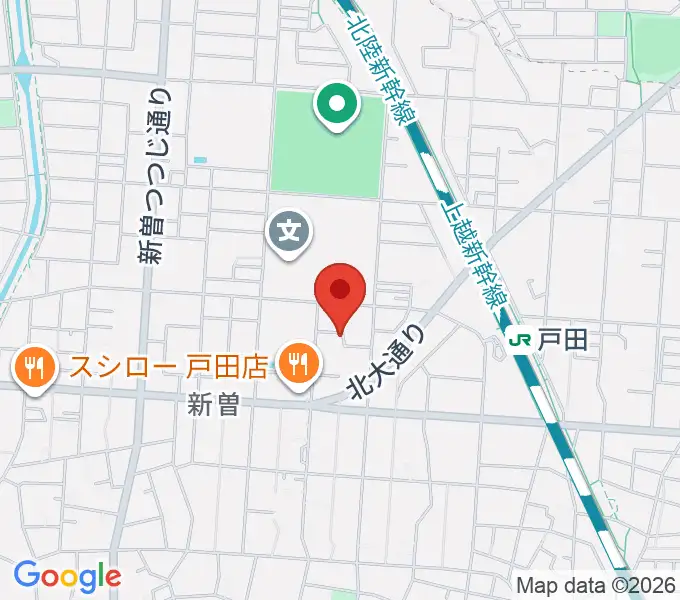 田村ピアノ教室の地図