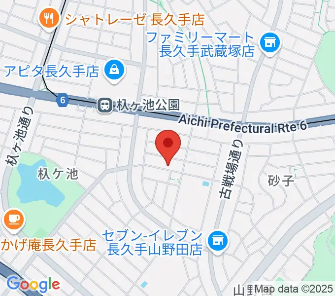 ピアノ教室プリズムの地図