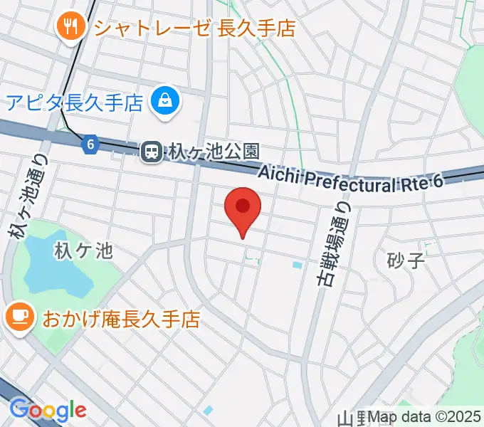 ピアノ教室プリズムの地図