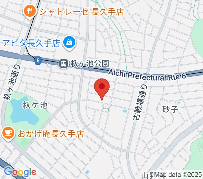 ピアノ教室プリズムの地図