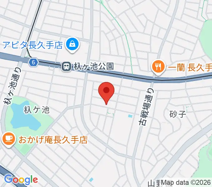 ピアノ教室プリズムの地図