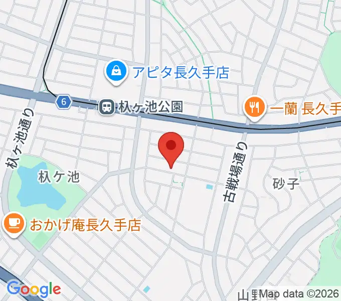 ピアノ教室プリズムの地図