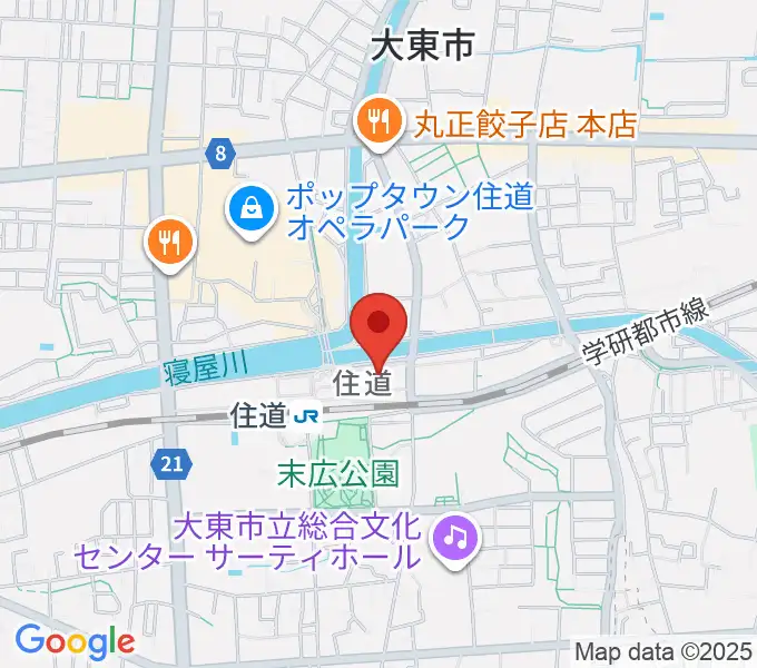 大東楽器 住道店の地図