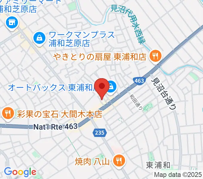 音楽クラブプラネッツの地図