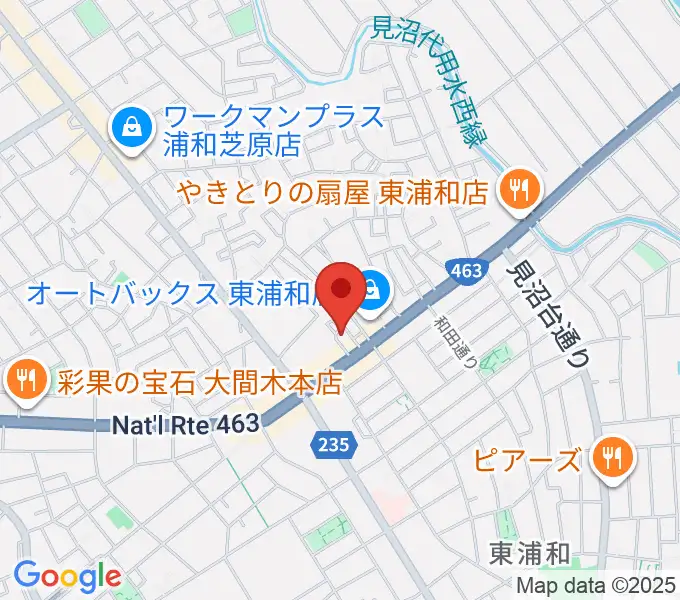 音楽クラブプラネッツの地図