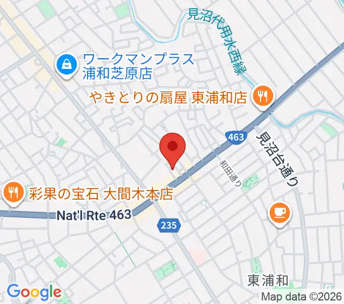 音楽クラブプラネッツの地図