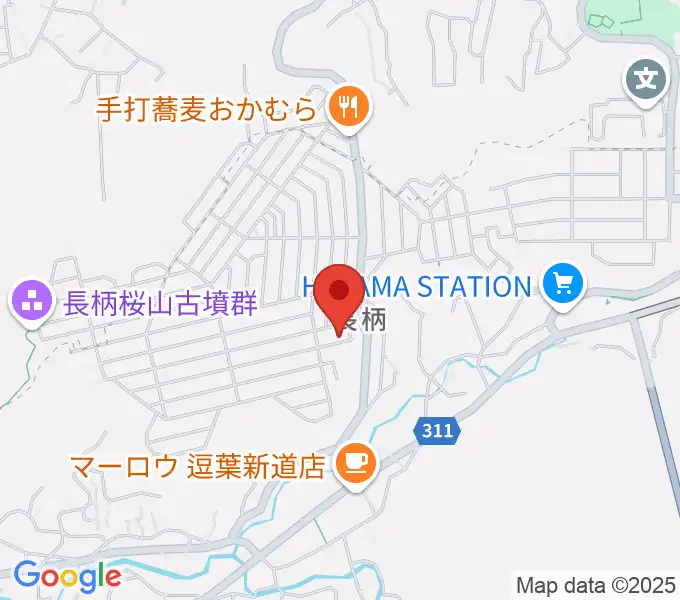 逗子葉山かんのピアノ教室の地図