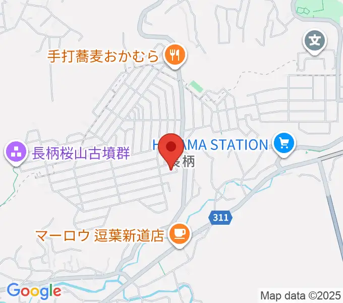 逗子葉山かんのピアノ教室の地図