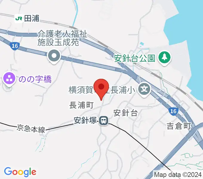 アラベスク音楽教室の地図