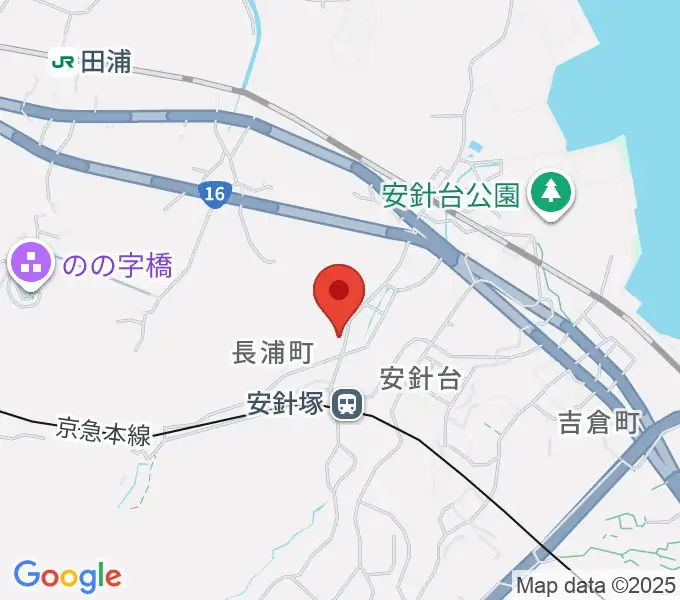アラベスク音楽教室の地図
