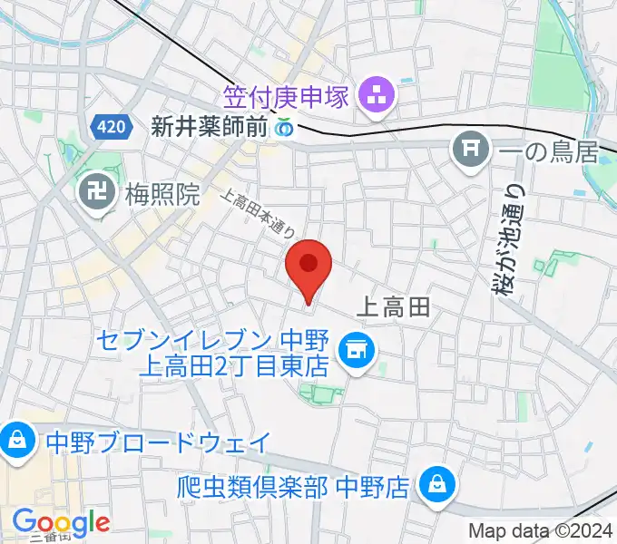 末高明美ピアノ教室の地図