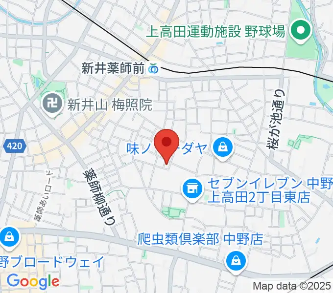 末高明美ピアノ教室の地図