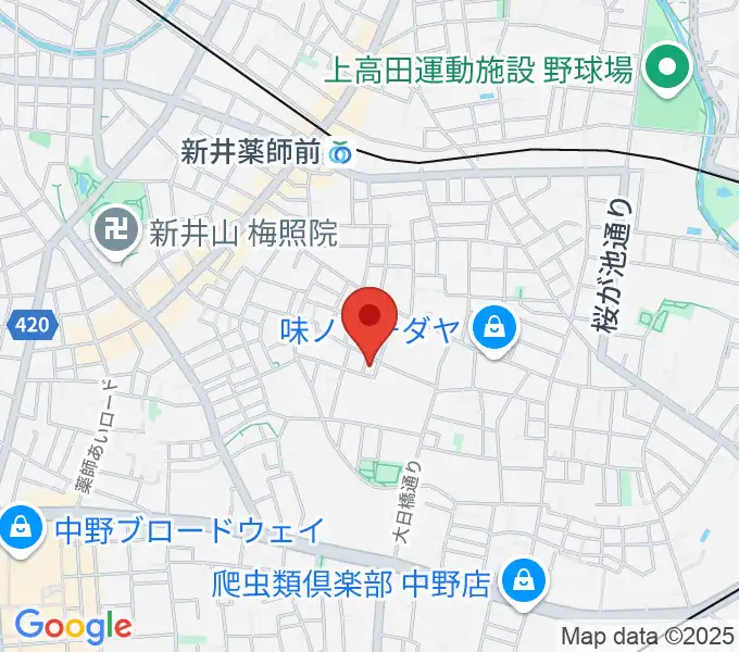 末高明美ピアノ教室の地図