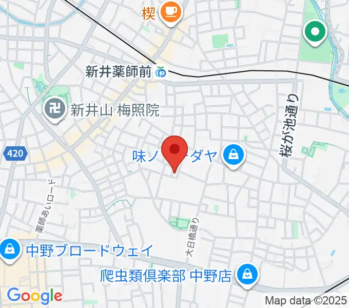 末高明美ピアノ教室の地図