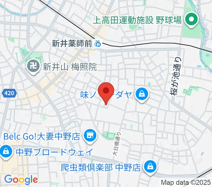 末高明美ピアノ教室の地図