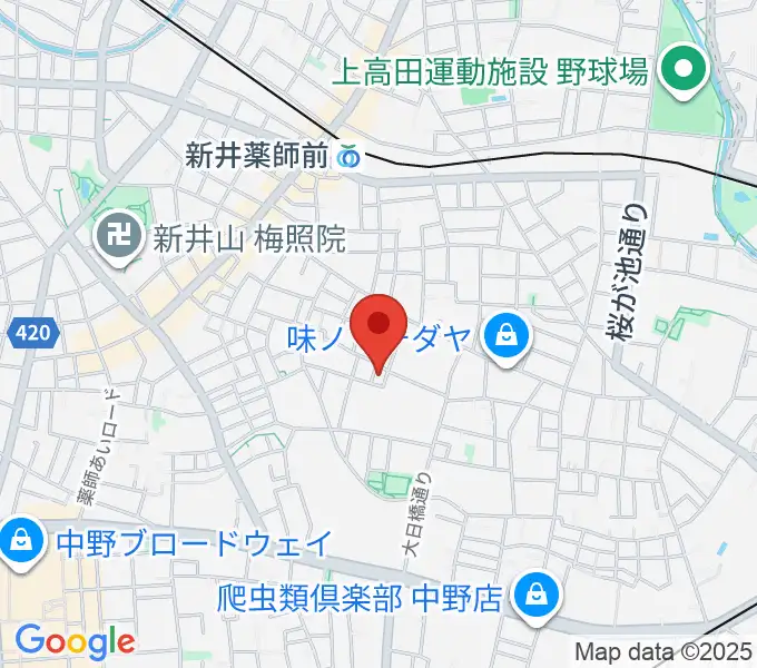 末高明美ピアノ教室の地図