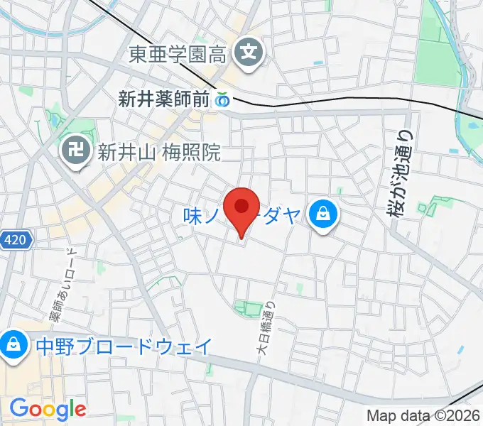 末高明美ピアノ教室の地図