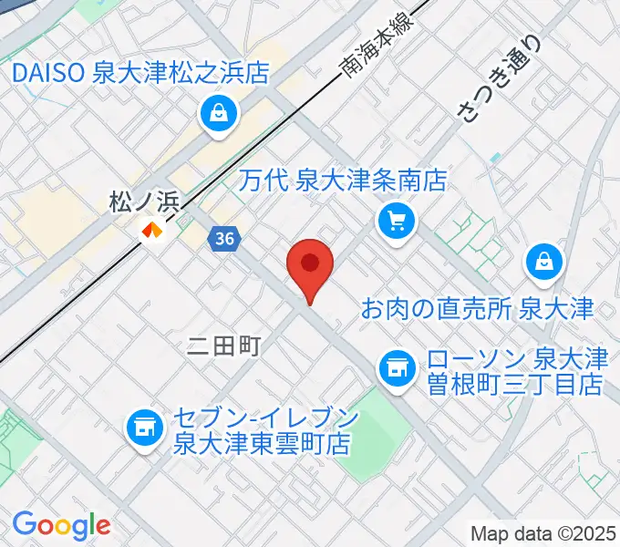 グレイスピアノサービスの地図