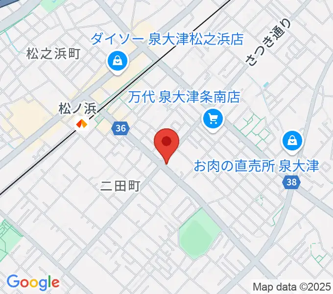 グレイスピアノサービスの地図