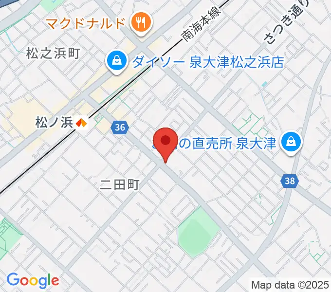 グレイスピアノサービスの地図