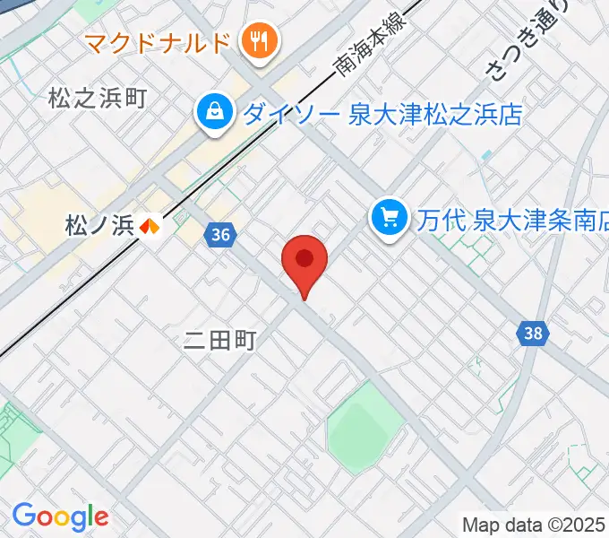グレイスピアノサービスの地図