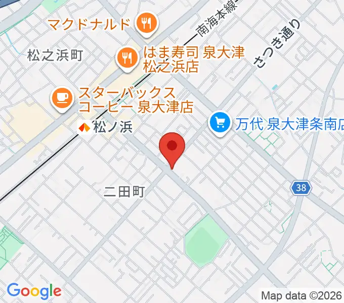 グレイスピアノサービスの地図