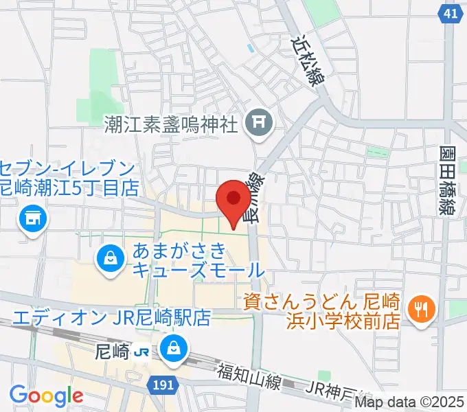 アール・エイチ・ワイ音楽教室 JR尼崎駅前教室の地図