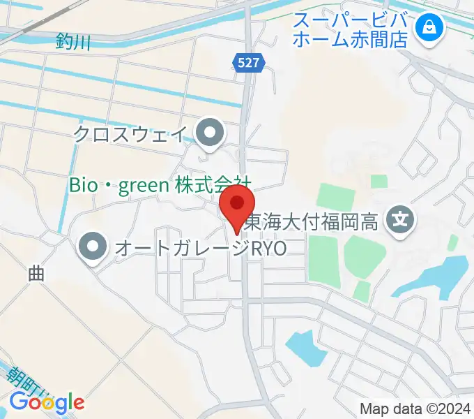 自由ヶ丘フォレストホールの地図